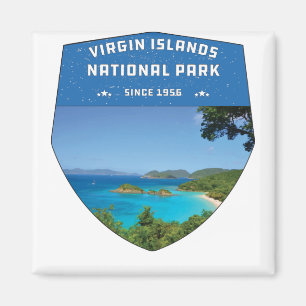 Virgin Islands National Park Classic Vintage Retro Magnet