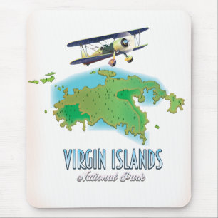 Virgin Islands National Park map Mouse Pad