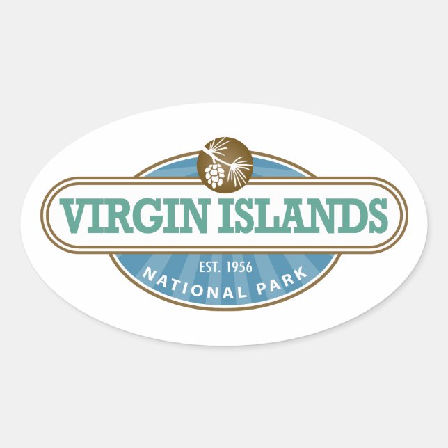 Virgin Islands National Park Oval Sticker (Front)