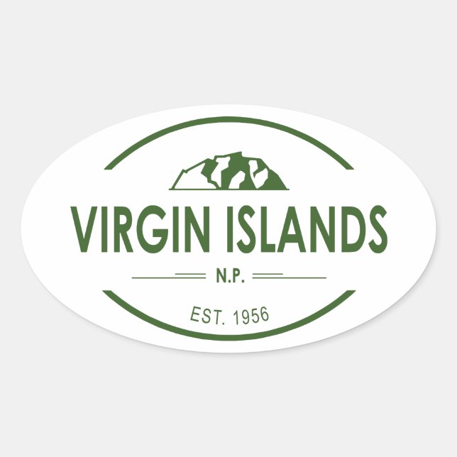 Virgin Islands National Park Oval Sticker (Front)