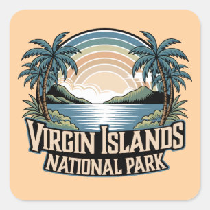 Virgin Islands National Park Square Sticker