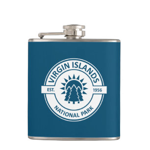 Virgin Islands National Park Sun Trees Hip Flask