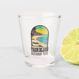 Virgin Islands National Park Trunk Bay Beach Shot Glass