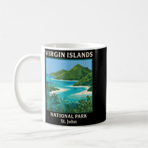 Virgin Islands National Park Vintage Retro Design Coffee Mug