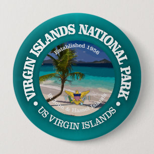 Virgin Islands NP2 10 Cm Round Badge