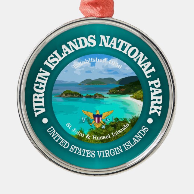 Virgin Islands NP Metal Tree Decoration (Front)