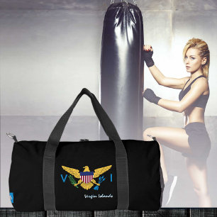 Virgin Islands travel bag, US Virgin Islands flag Duffle Bag
