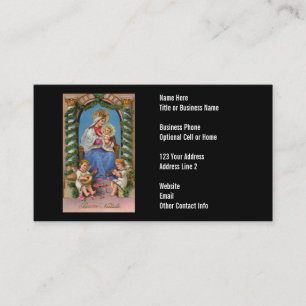 Virgin Mary and Baby Jesus   Christian Minister Business Card