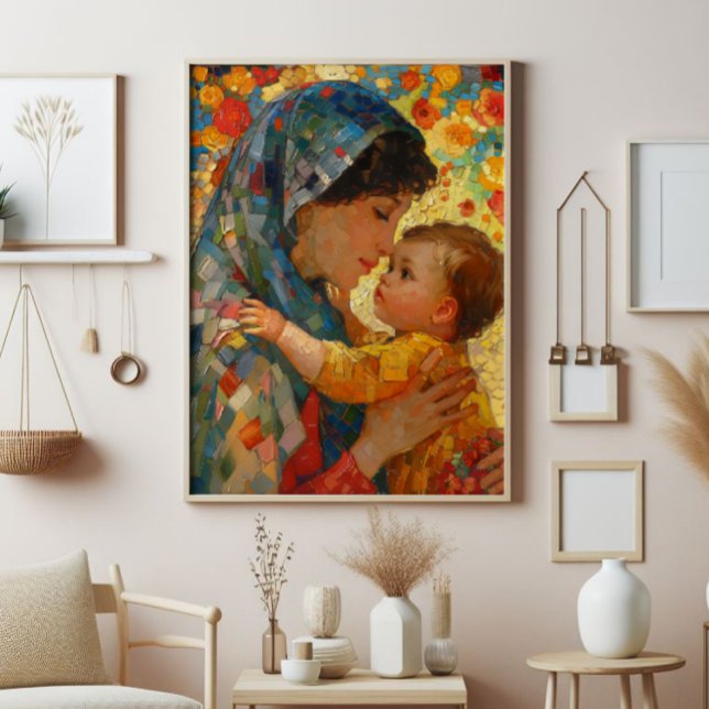 Virgin Mary and Baby Jesus Impressionism Photo Print (Creator Uploaded)