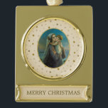 Virgin Mary and Baby Jesus on Starry Background Gold Plated Banner Ornament<br><div class="desc">Beautiful depiction of the Virgin Mary and Baby Jesus on Starry Background.  Perfect design for christmas holliday prints on cards,  apparel,  home décor,  accessories,  and gifts. Ideal for those who appreciate spiritual art,  Catholic tradition.
You must know that you get a photo!</div>