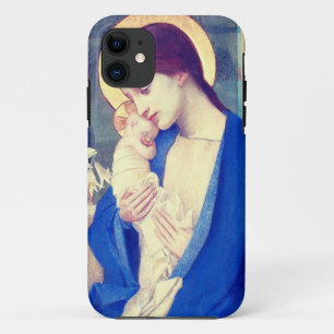 Virgin Mary and Child by Marianne Stokes Case-Mate iPhone Case