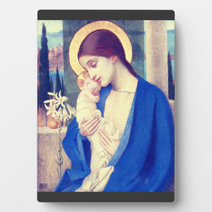 Virgin Mary and Child by Marianne Stokes Plaque