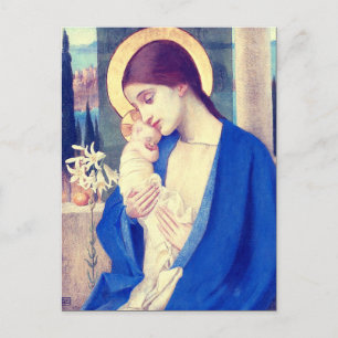 Virgin Mary and Child by Marianne Stokes Postcard