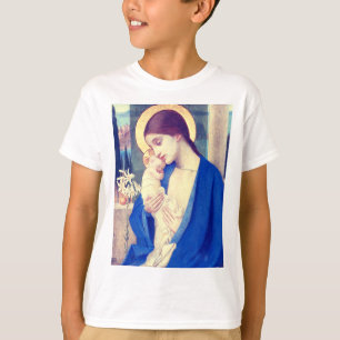 Virgin Mary and Child by Marianne Stokes T-Shirt