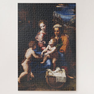 Virgin Mary and Child with John the Baptist Jigsaw Puzzle