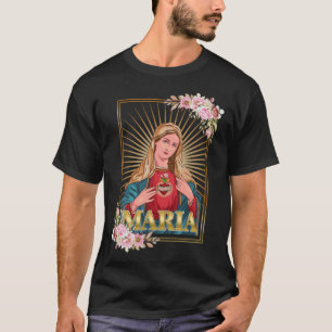 Virgin Mary and Her Immaculate Heart T-Shirt