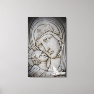 Virgin Mary and Jesus Canvas Print