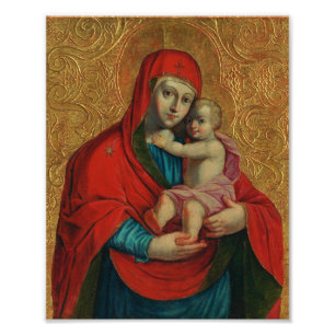 Virgin Mary and Jesus Child by Jan Rombauer Photo Print