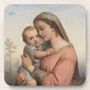 Virgin Mary and Jesus Coaster