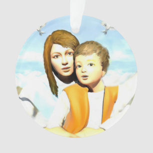 Virgin Mary and the Child Jesus Ornament
