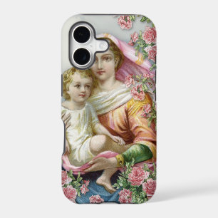 Virgin Mary Baby Jesus Catholic Religious Vintage