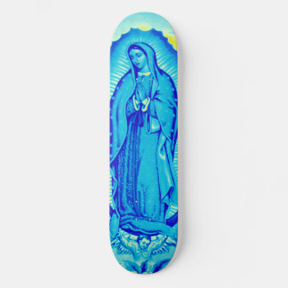 Virgin Mary Blue Skate Deck