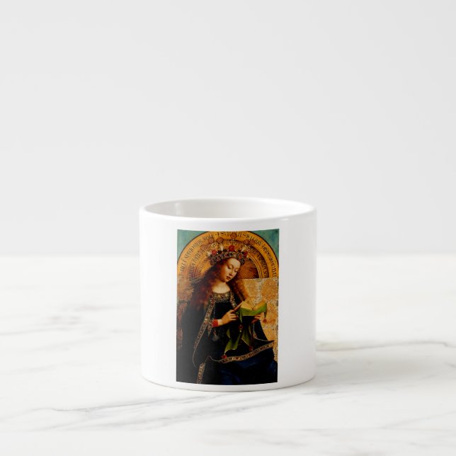 Virgin Mary by Jan van Eyck Espresso Cup (Front)