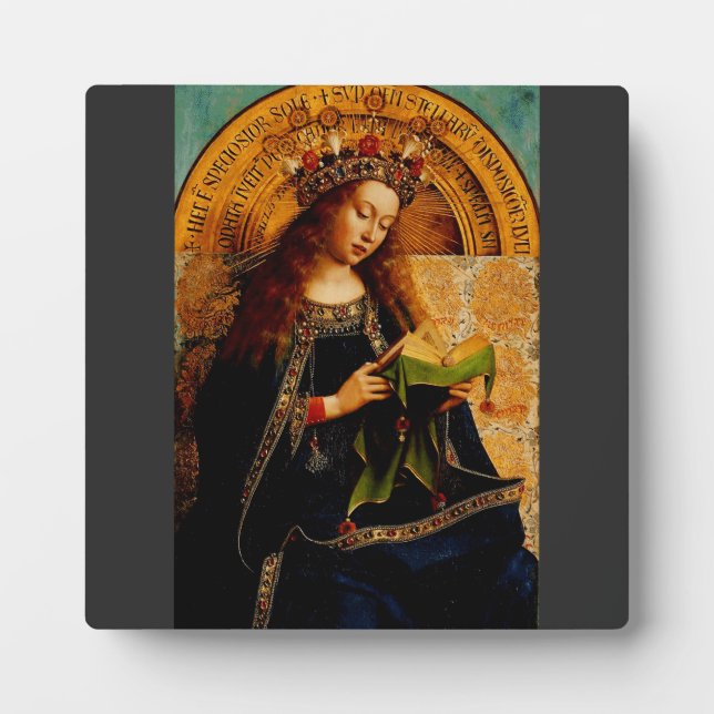 Virgin Mary by Jan van Eyck Plaque (Front)