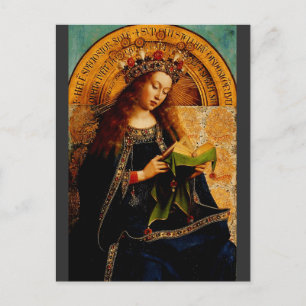 Virgin Mary by Jan van Eyck Postcard
