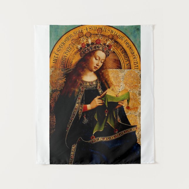 Virgin Mary by Jan van Eyck Tapestry (Front)