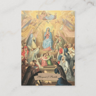 Virgin Mary Catholic Funeral Memorial Holy Card -