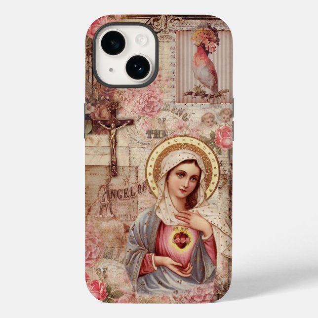 Virgin Mary Catholic Phone Case  (Back)