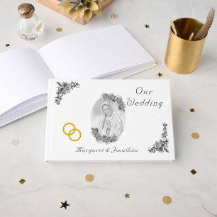 Virgin Mary Catholic Wedding Guest Book