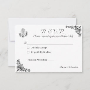 Virgin Mary Catholic Wedding Response Card