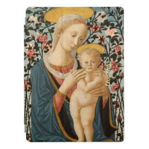 Virgin Mary Child Jesus Vintage Art Monogrammed iPad Pro Cover