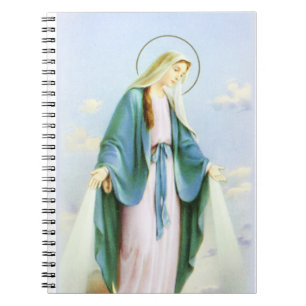 Virgin Mary Crescent Moon Notebook