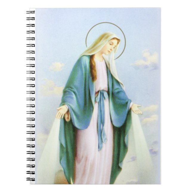 Virgin Mary Crescent Moon Notebook (Front)