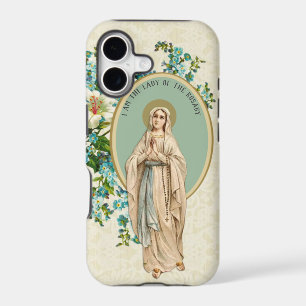 Virgin Mary Fatima Holy Rosary Religious Floral