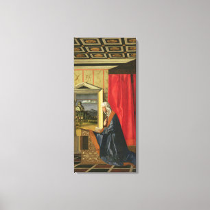 Virgin Mary, from The Annunciation diptych (oil on Canvas Print