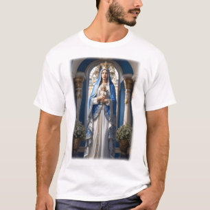 Virgin Mary holding Baby Jesus T-Shirt