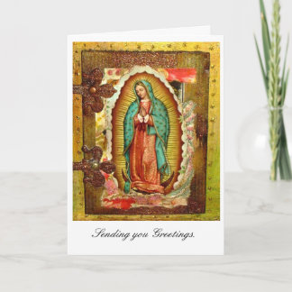 Virgin Mary Holiday Card