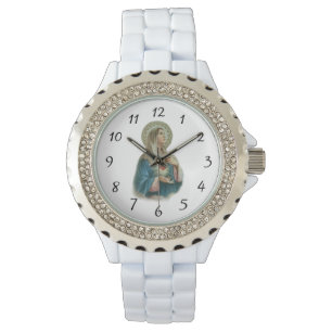 Virgin Mary Immaculate Sorrowful Heart Religious Watch