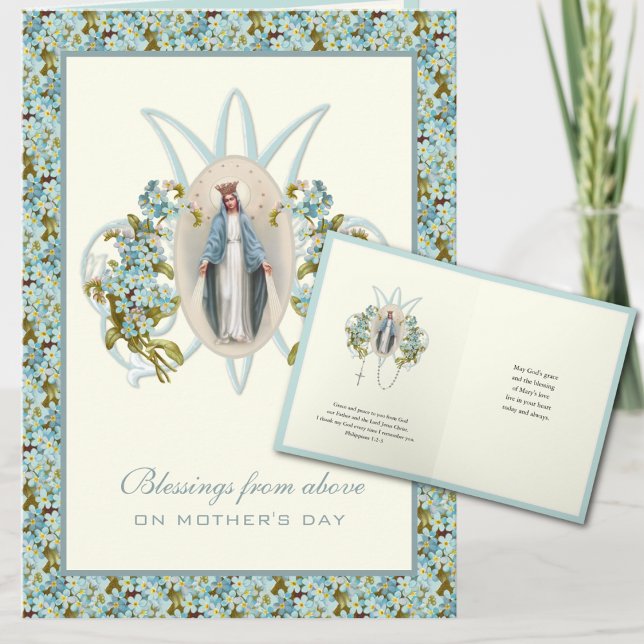 Virgin Mary Jesus Catholic  Prayer Religious Card (Creator Uploaded)