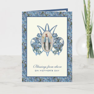 Virgin Mary Jesus Catholic Prayer Religious Card