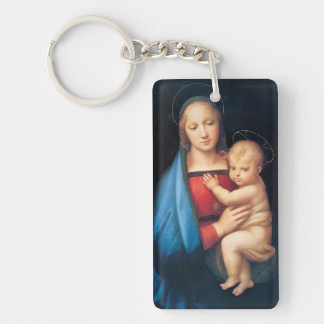 Virgin Mary Jesus Christ Religious Art  Key Ring (Front)