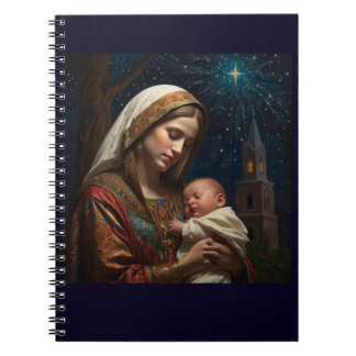 Virgin Mary & Jesus Christmas Nativity Notebook