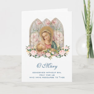 Virgin Mary Jesus Mothers Day Catholic Card