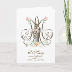 Virgin Mary Jesus Religious Mothers Day Card