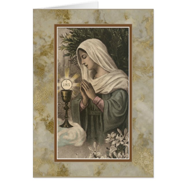 Virgin Mary Mass Offering Card (Front)