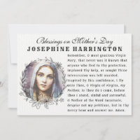 Virgin Mary Mothers Day Catholic Memorare Prayer 